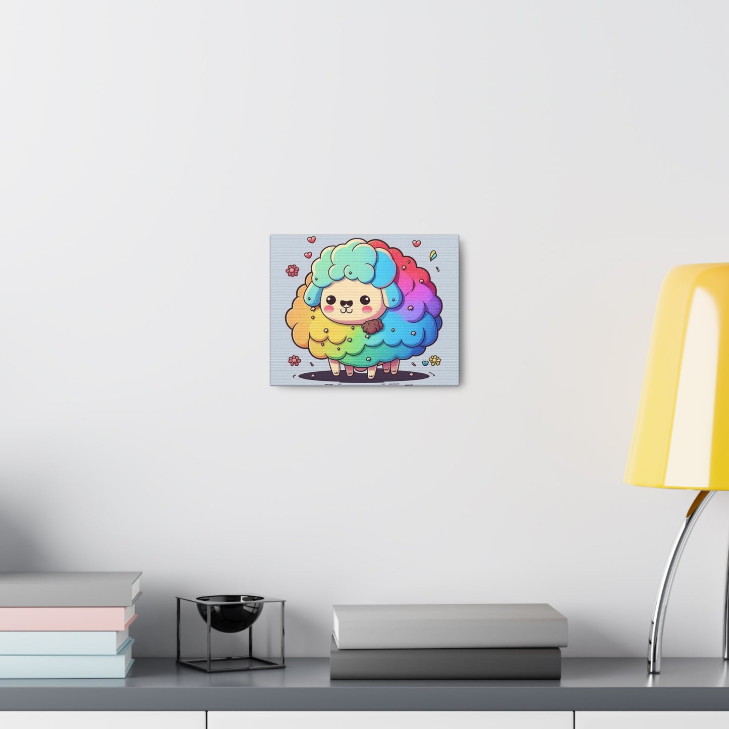 Embrace Pride: Rainbow Colored Sheep Wall Print - Commemorating Pride Month 2023!