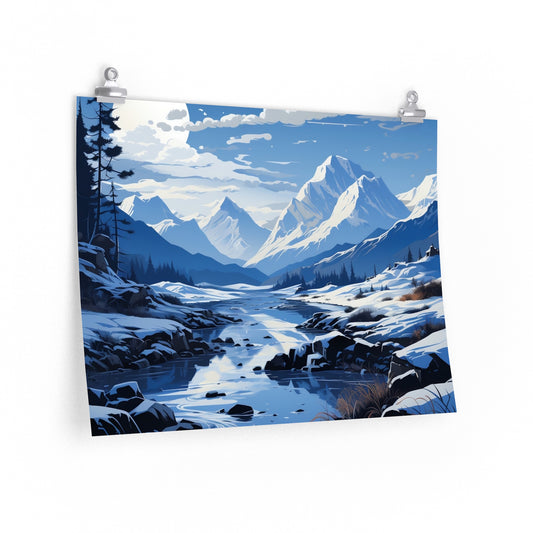 Minimalist Landmarks Collection: Glacier Park (Poster)